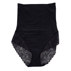 Women's - Simone Perele Black Lace High Waist Shaper Brief, Size 4